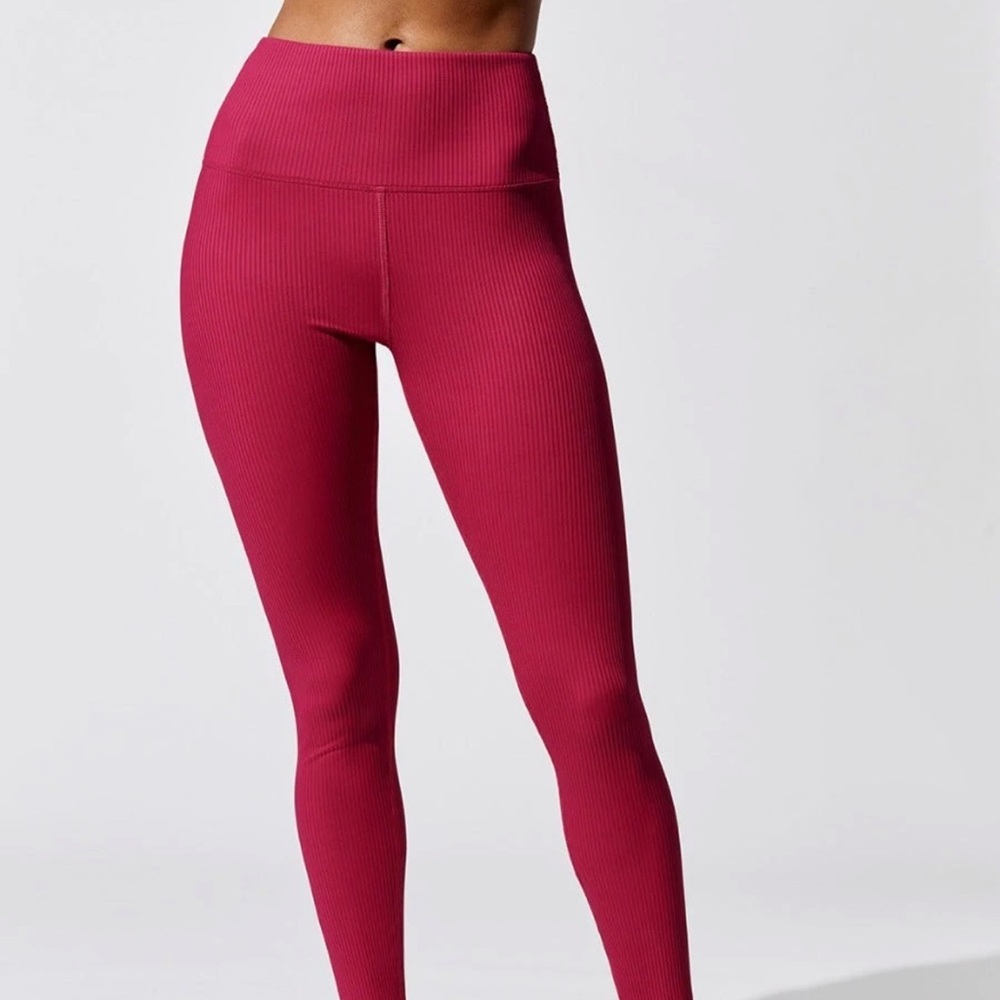 Carbon38 Ribbed Regular Rise 7/8 Legging - Picture 3 of 8